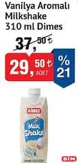 DİMES VANİLYA AROMALI MİLKSHAKE 310 ML DİMES VANİLYA AROMALI MİLKSHAKE 310 ML